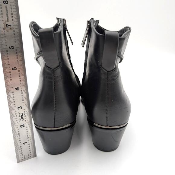 SARTO by Franco Sarto Blake Pointed Toe Bootie Women's Black Size US8.5M EU39 - Picture 4 of 14